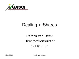 Dealing in Shares