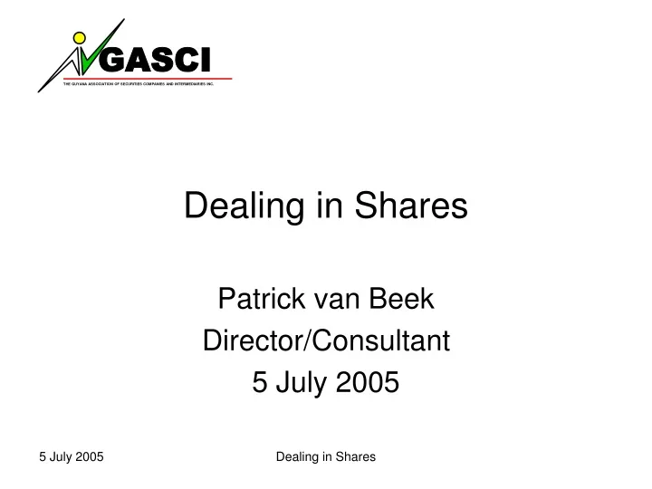 dealing in shares