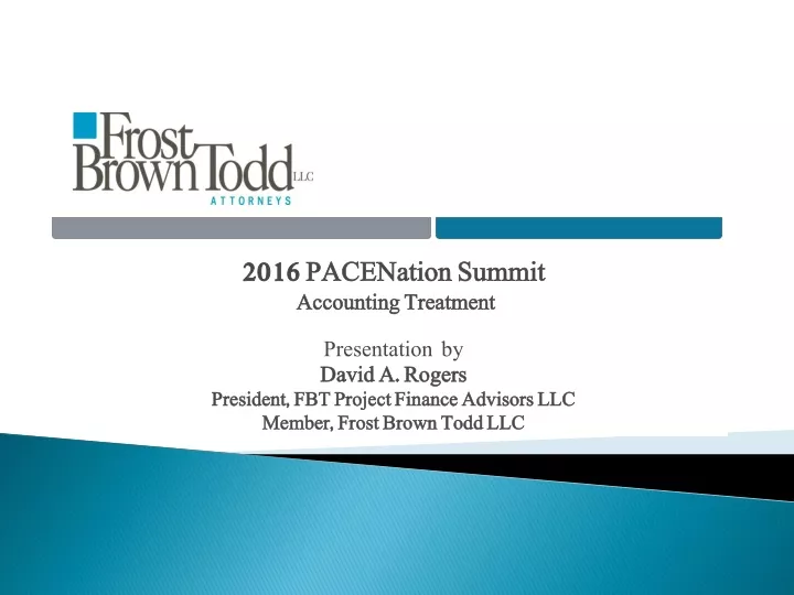 2016 pacenation summit accounting treatment