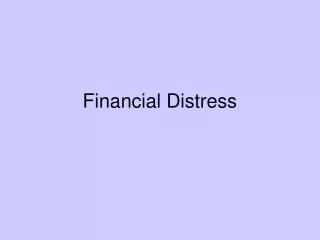 Financial Distress