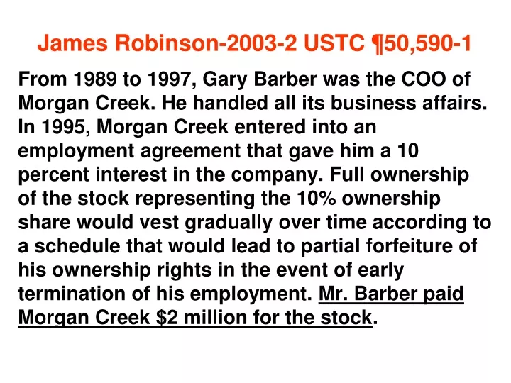 james robinson 2003 2 ustc 50 590 1