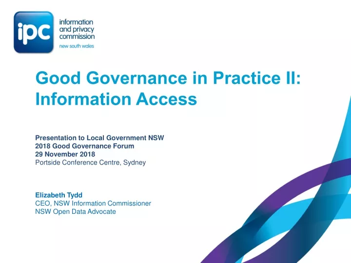 good governance in practice ii information access