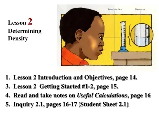 Lesson 2 Determining Density