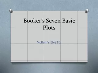 Booker’s Seven Basic Plots