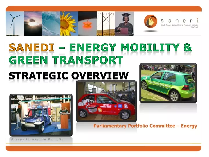 sanedi energy mobility green transport strategic overview