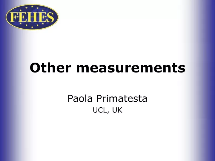 other measurements