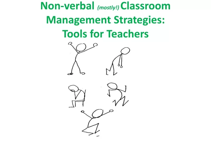 non verbal mostly classroom management strategies tools for teachers