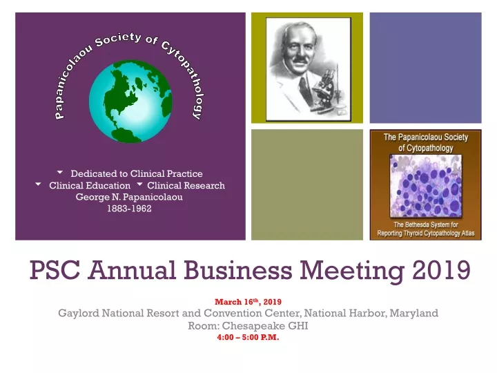 psc annual business meeting 2019
