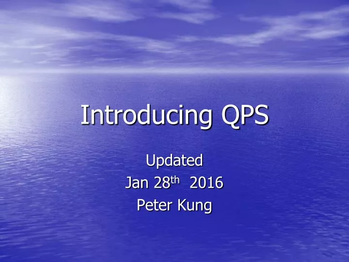 introducing qps