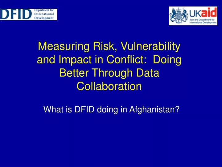 measuring risk vulnerability and impact