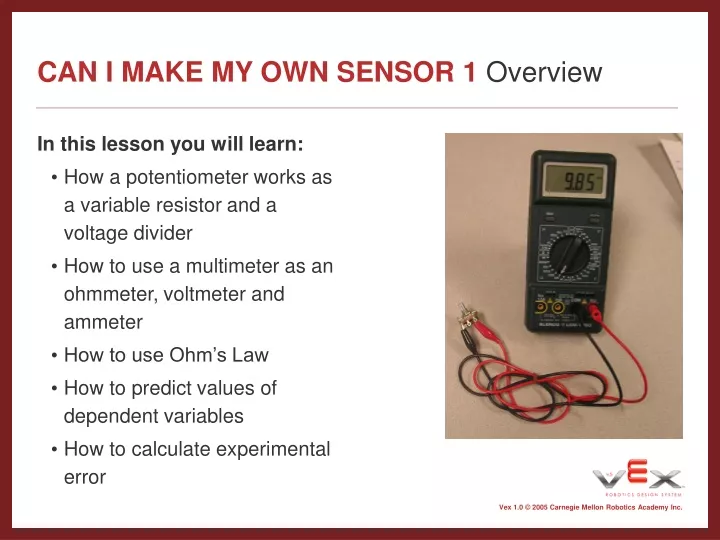 can i make my own sensor 1 overview