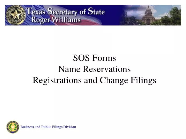 sos forms name reservations registrations