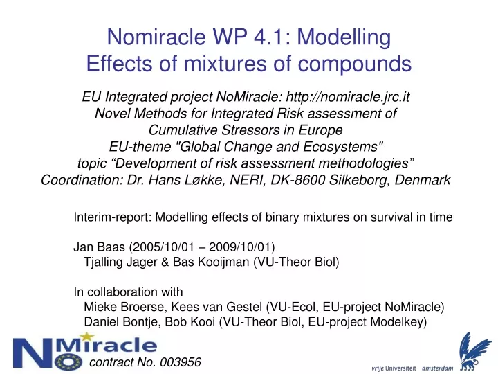 nomiracle wp 4 1 modelling effects of mixtures of compounds