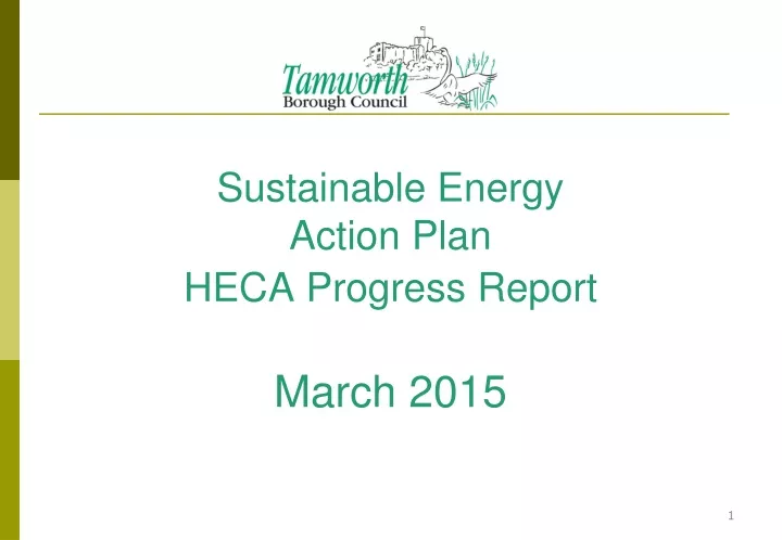 sustainable energy action plan heca progress report march 2015