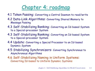 Chapter 4: roadmap
