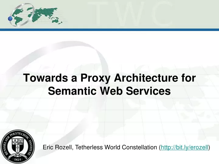 towards a proxy architecture for semantic web services