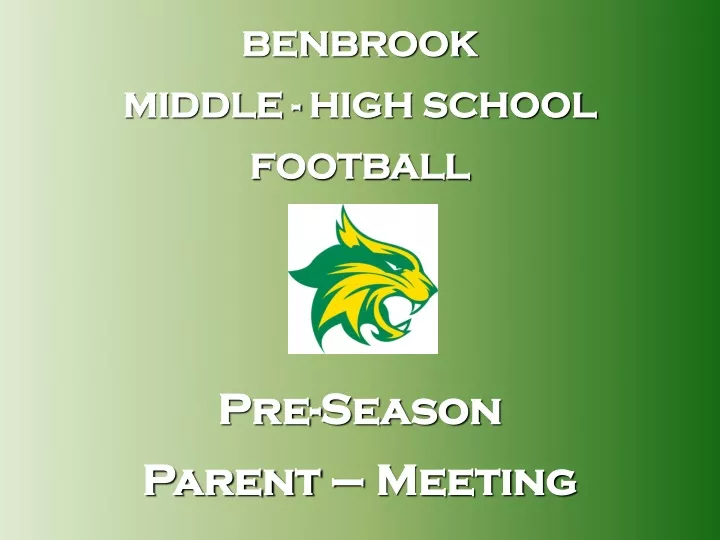 benbrook middle high school football pre season