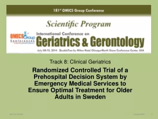 Track 8: Clinical Geriatrics