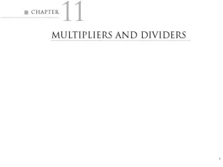 Figure 11.1   Multiplication of 4-bit numbers in dot notation.