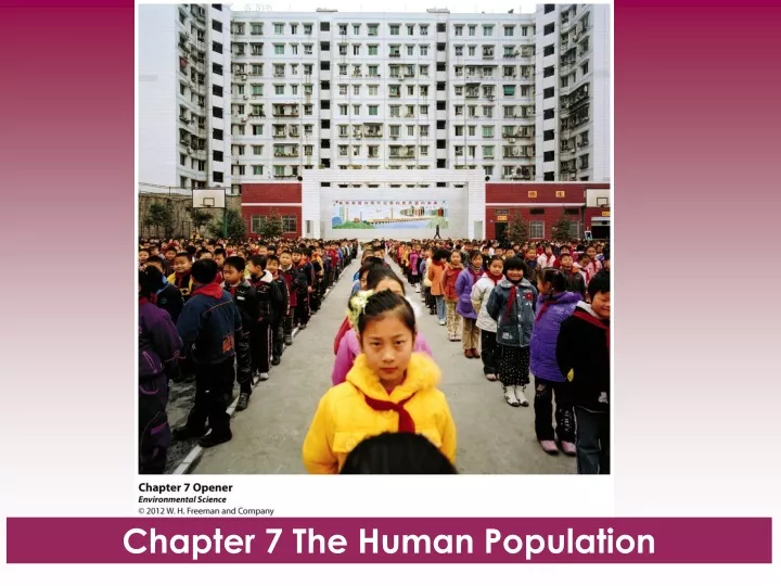 chapter 7 the human population