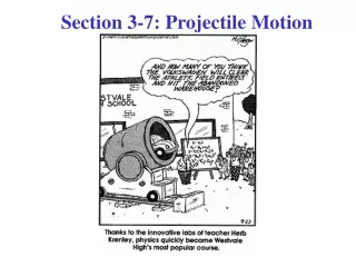 Section 3-7: Projectile Motion