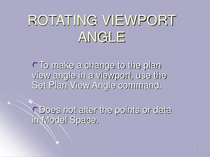 rotating viewport angle