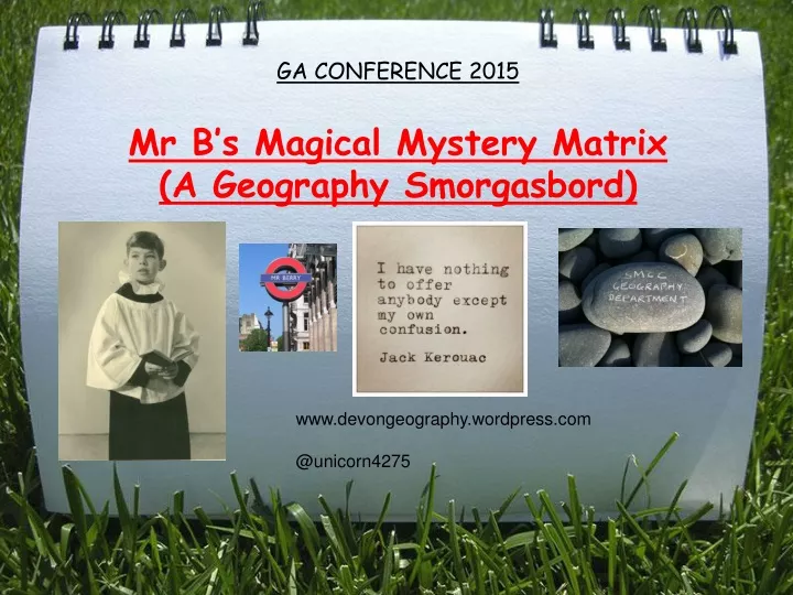ga conference 2015 mr b s magical mystery matrix