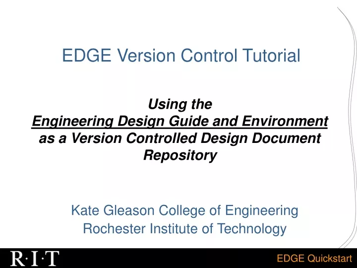 edge version control tutorial