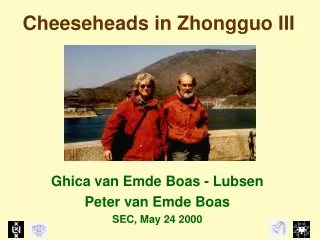 Cheeseheads in Zhongguo III
