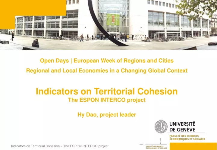 open days european week of regions and cities