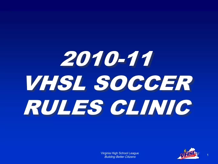 2010 11 vhsl soccer rules clinic