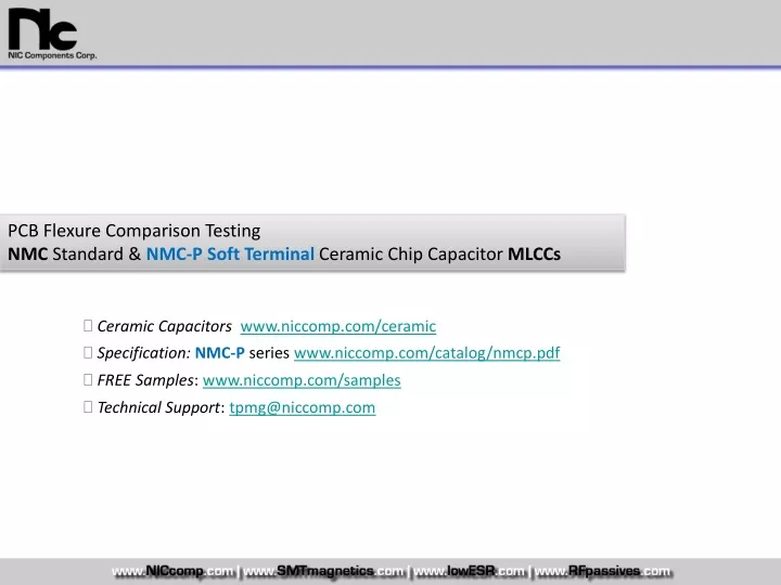 pcb flexure comparison testing nmc standard
