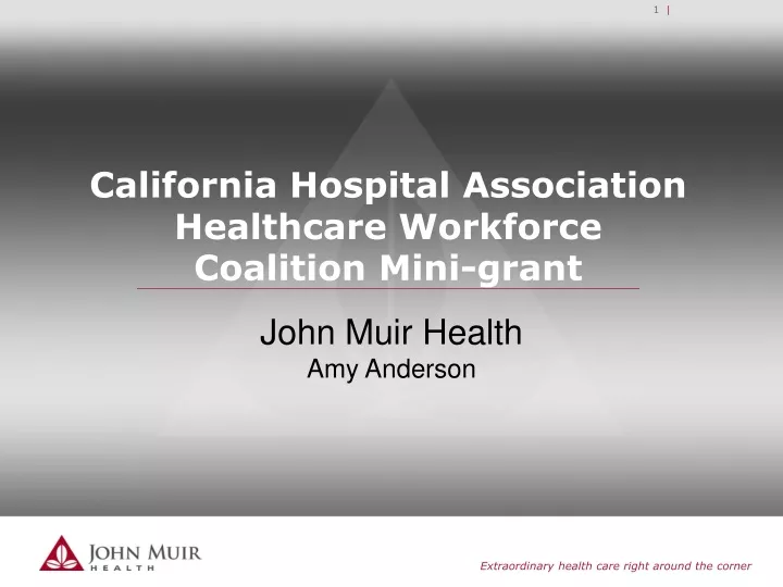 california hospital association healthcare