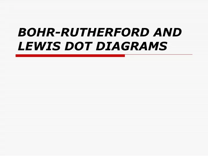bohr rutherford and lewis dot diagrams