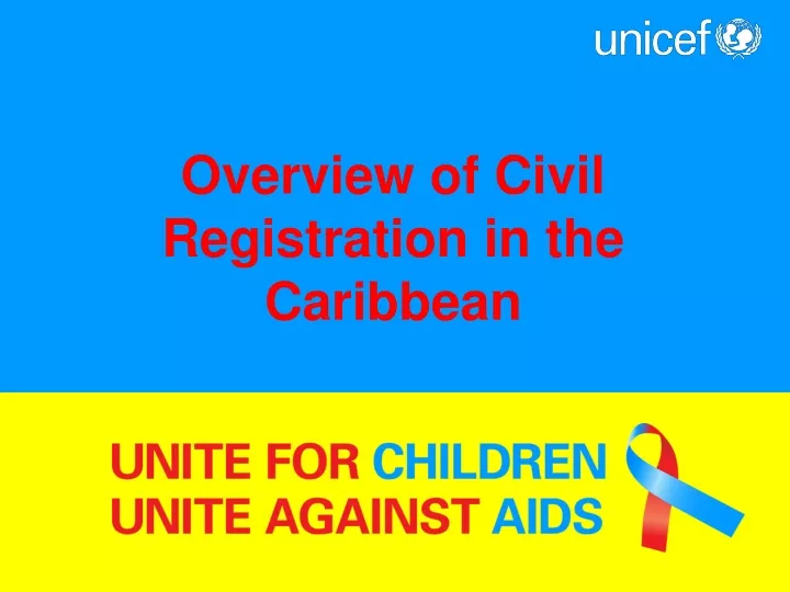 overview of civil registration in the caribbean