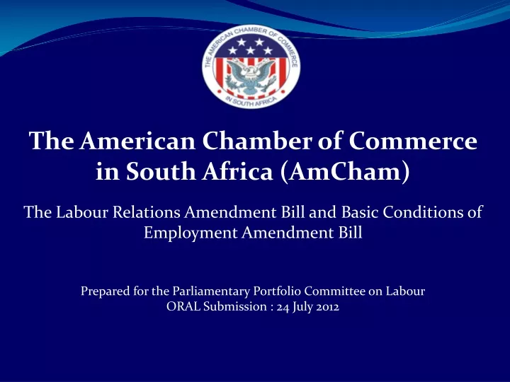 the american chamber of commerce in south africa