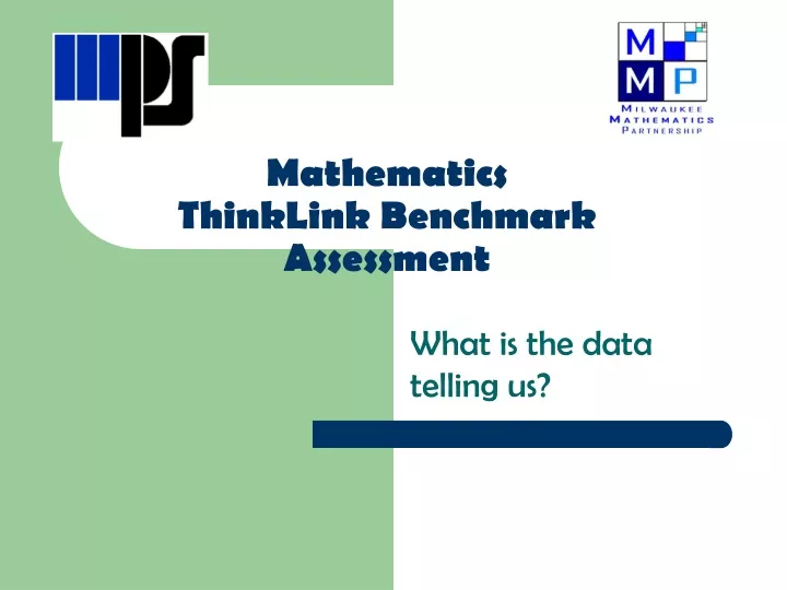 mathematics thinklink benchmark assessment