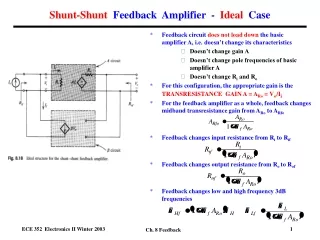Shunt-Shunt   Feedback  Amplifier  -   Ideal   Case