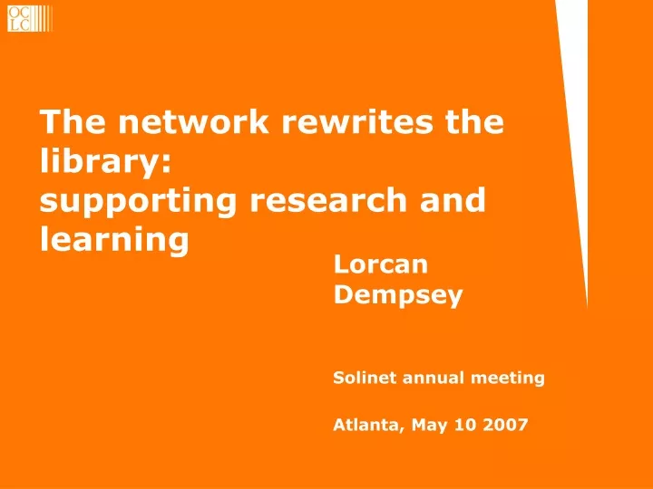 the network rewrites the library supporting research and learning