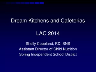 Dream Kitchens and Cafeterias LAC 2014
