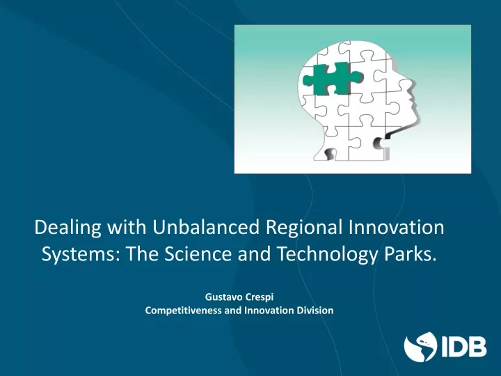 dealing with unbalanced regional innovation