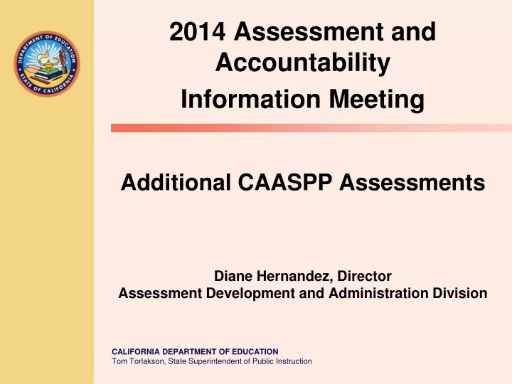 2014 assessment and accountability information meeting