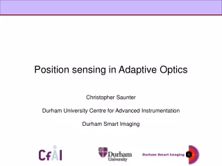 Position sensing in Adaptive Optics