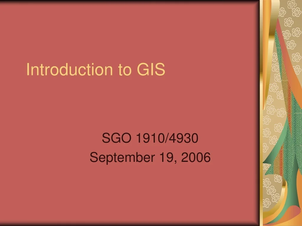 PPT - Introduction to GIS PowerPoint Presentation, free download - ID ...