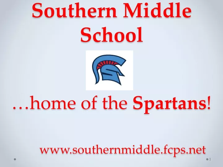southern middle school home of the spartans www southernmiddle fcps net