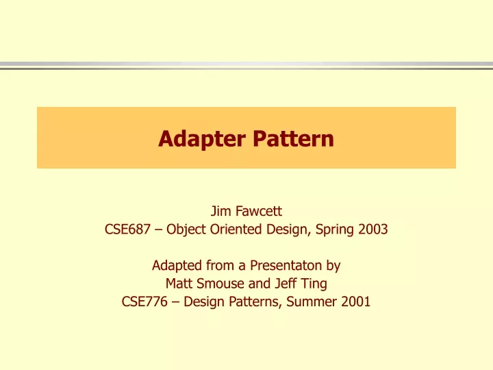 adapter pattern