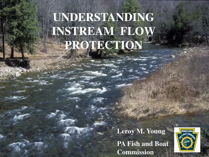 understanding instream flow protection