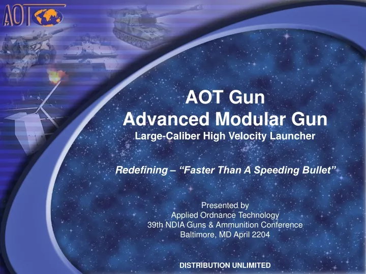 aot gun advanced modular gun large caliber high