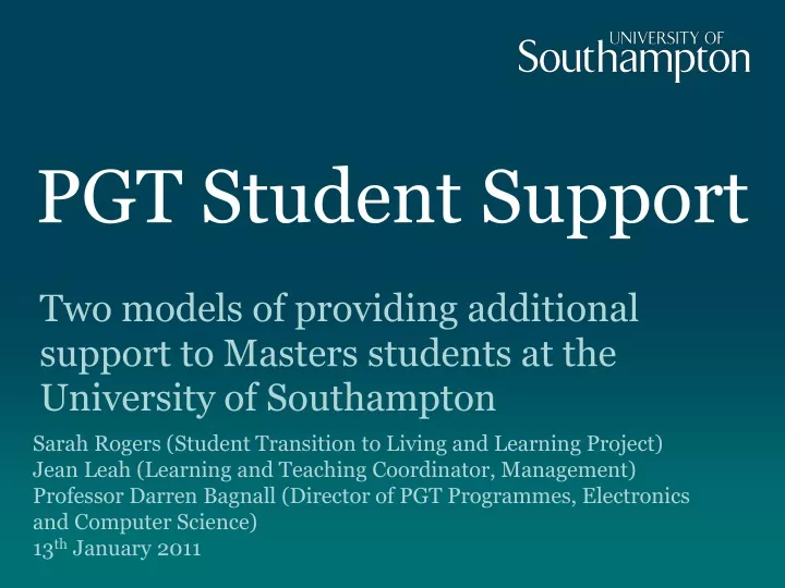 pgt student support