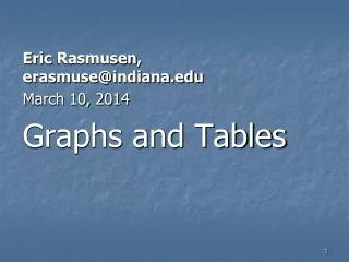 Eric  Rasmusen , erasmuse@indiana March 10, 2014 Graphs and Tables
